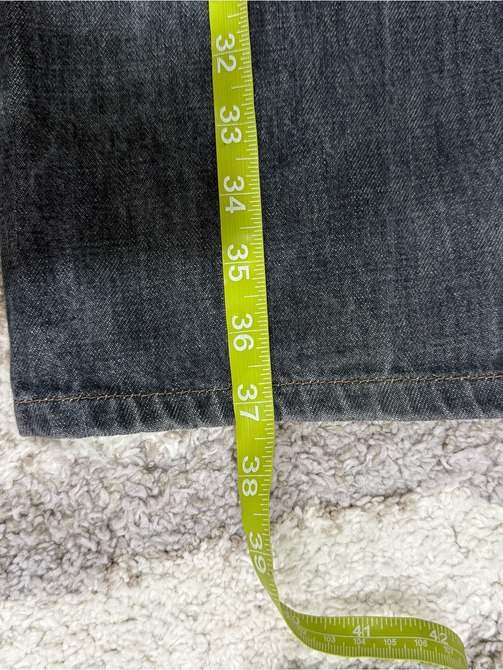 Gucci Women’s Washed Black Straight Jeans - Picture 5 of 5